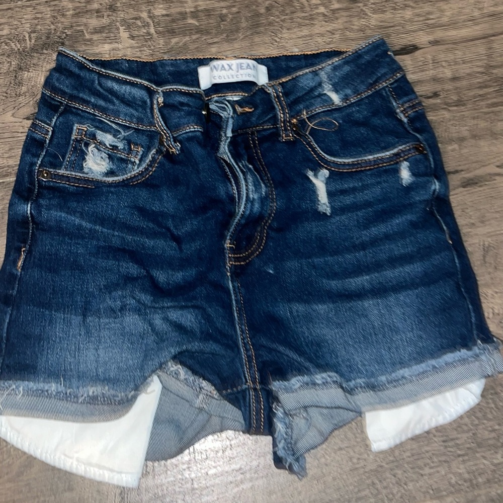 Wax Jean Women's Blue Denim Shorts